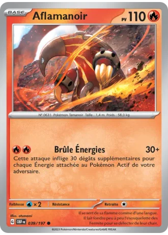 Aflamanoir #039/197 — Flammes Obsidiennes