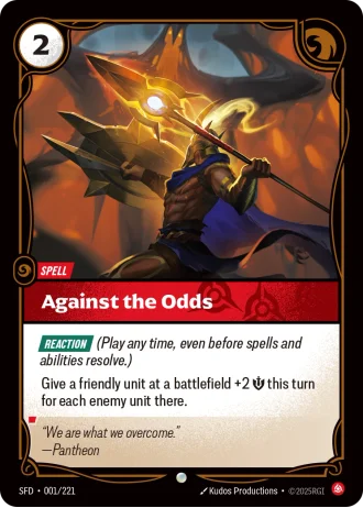 Against the Odds #001/221 — Spiritforged