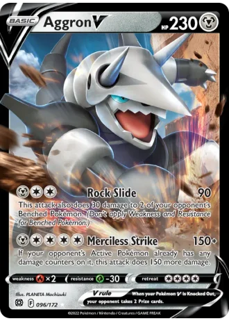Aggron V #096/172 — Brilliant Stars