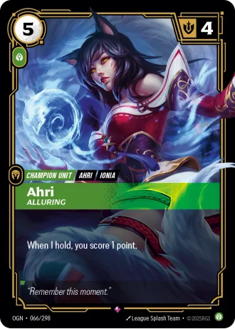 Ahri, Alluring #066/298 — Origins