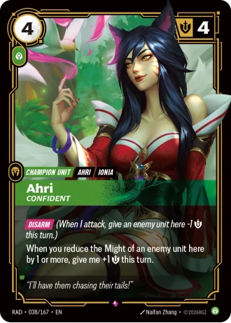 Ahri, Confident #038/167 — Radiance