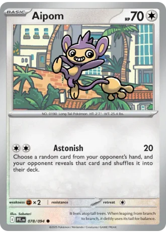 Aipom #078/94 — Phantasmal Flames