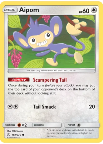 Aipom #169/236 — Cosmic Eclipse