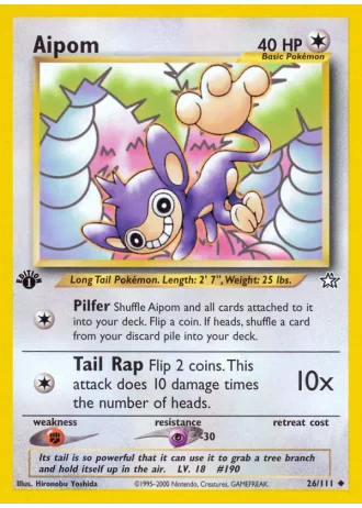 Aipom #26/111 — Neo Genesis