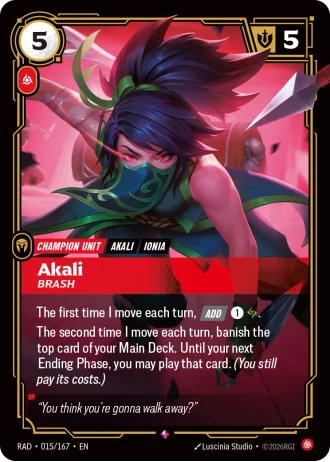 Akali, Brash #015/167 — Radiance