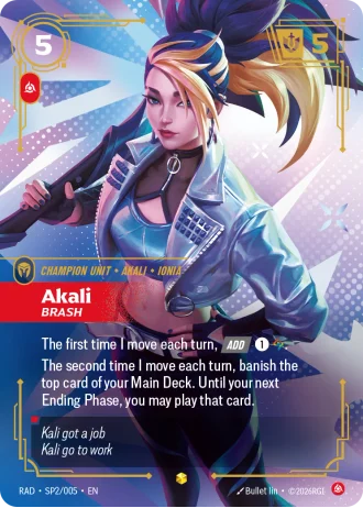 Akali, Brash SP2/005 — Radiance