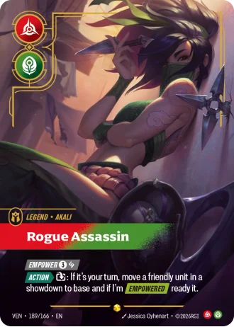 Akali, Rogue Assassin #189/166 — Vendetta