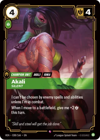 Akali, Silent #038/166 — Vendetta