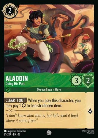 Aladdin - Doing His Part #85/261 — Attack of the Vine!