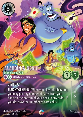 Aladdin & Genie - Mischievous Pals #232/261 — Attack of the Vine!