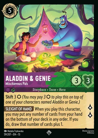Aladdin & Genie - Mischievous Pals #59/261 — Attack of the Vine!