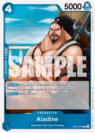 Aladine (OP14-043) — The Azure Sea's Seven (OP14-EB04)