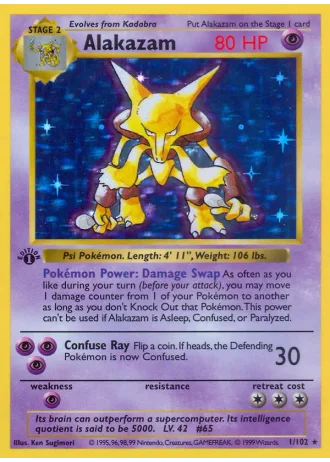 Alakazam #1 — Base Set