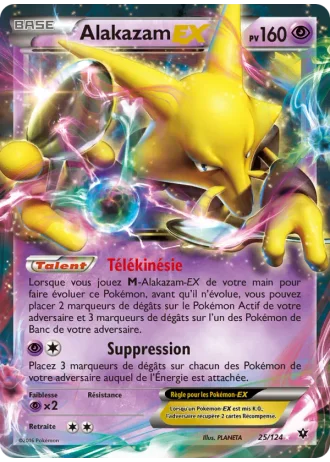 Alakazam EX #25/124 — Impact des Destins