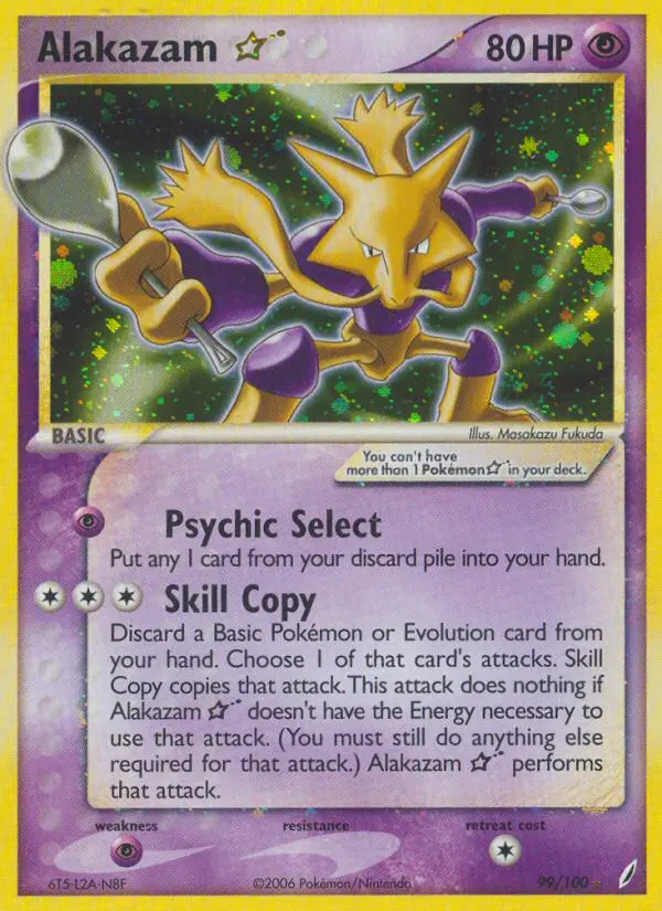 Alakazam Gold Star #99 — Crystal Guardians