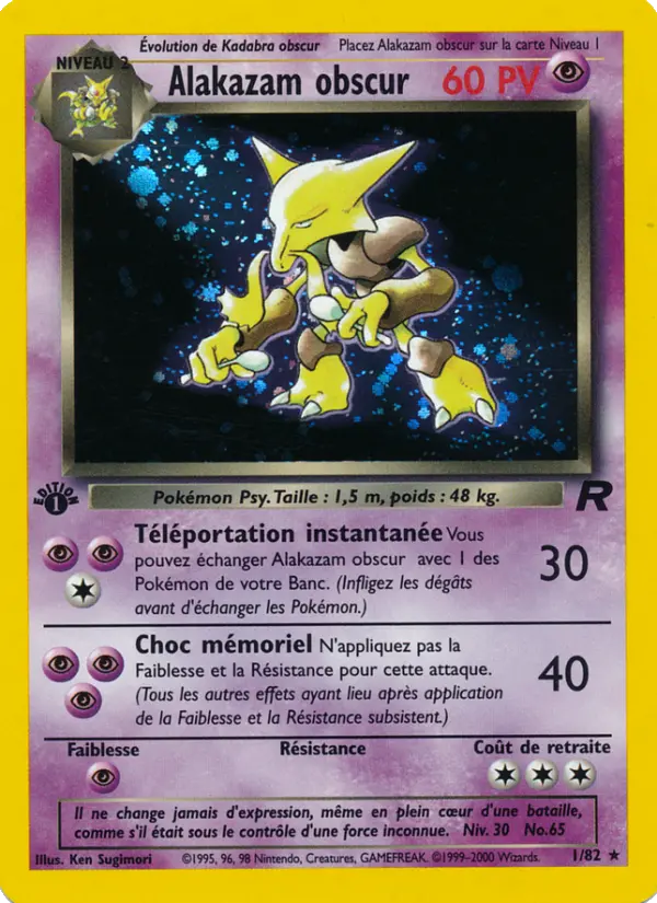 Alakazam obscur #1 — Team Rocket