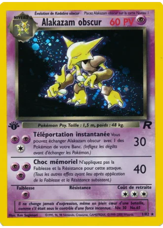 Alakazam obscur #1 — Team Rocket