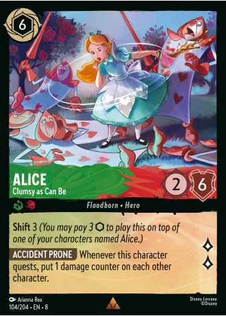 Alice - Clumsy as Can Be #104/204 — Reign of Jafar