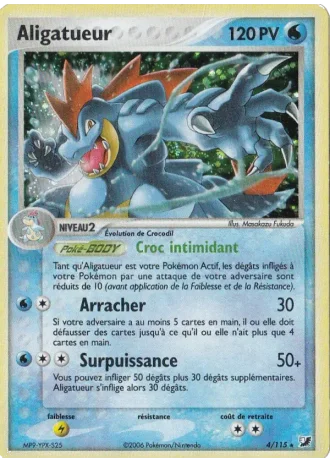 Aligatueur #4/115 — EX Forces Cachées
