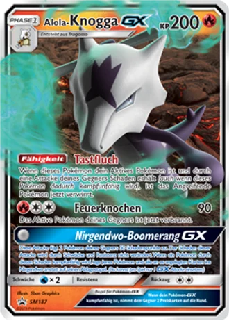 Alola-Knogga GX SM187 — Sonne & Mond Promos