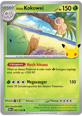 Alola-Kokowei #002/128 — 30 Jahre