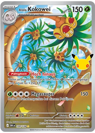 Alola-Kokowei #129/128 — 30 Jahre