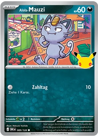 Alola-Mauzi #089/128 — 30 Jahre