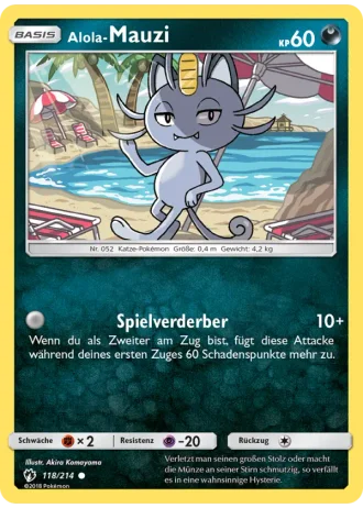 Alola-Mauzi #118/214 — Echo des Donners