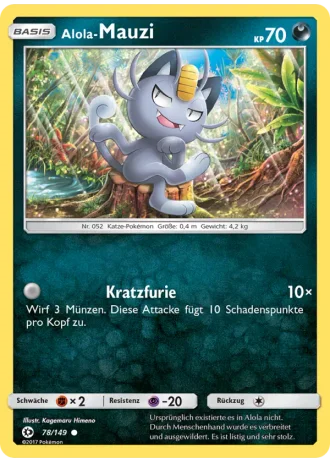 Alola-Mauzi #78/149 — Sonne & Mond