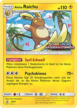 Alola-Raichu SM72 — Sonne & Mond Promos