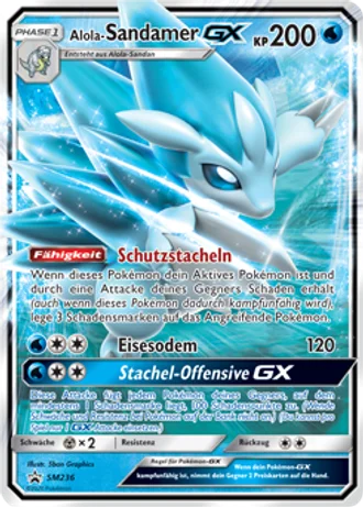 Alola-Sandamer GX SM236 — Sonne & Mond Promos