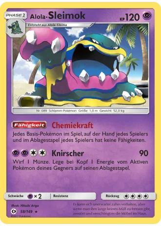 Alola-Sleimok #58/149 — Sonne & Mond