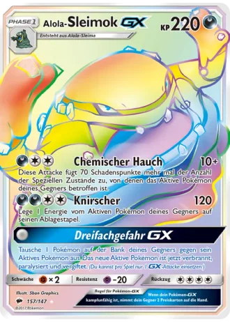 Alola-Sleimok GX #157 — Nacht in Flammen