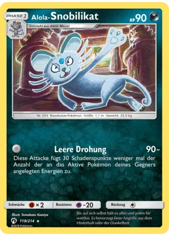 Alola-Snobilikat #119/214 — Echo des Donners