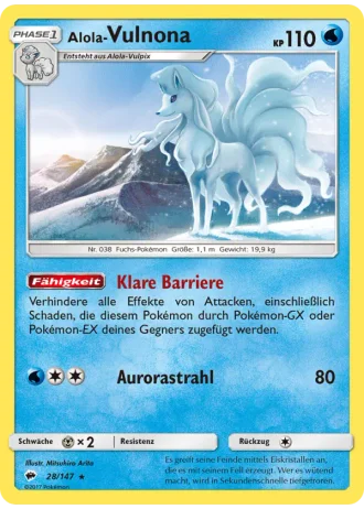 Alola Vulnona #28/147 — Nacht in Flammen