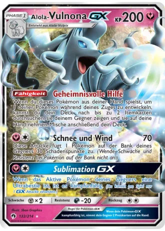 Alola Vulnona GX #132/214 — Echo des Donners