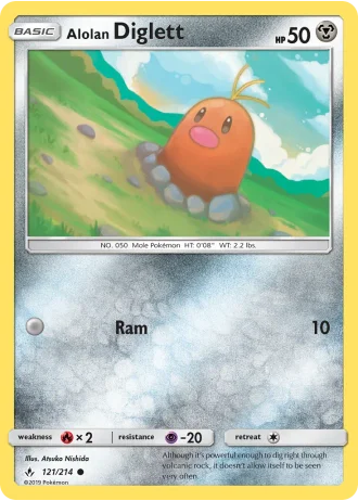 Alolan Diglett #121/214 — Unbroken Bonds