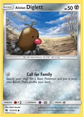 Alolan Diglett #122/214 — Lost Thunder
