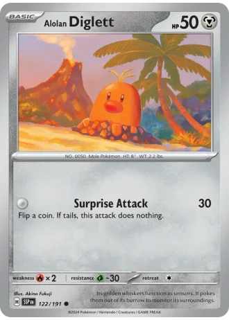 Alolan Diglett #122/191 — Surging Sparks
