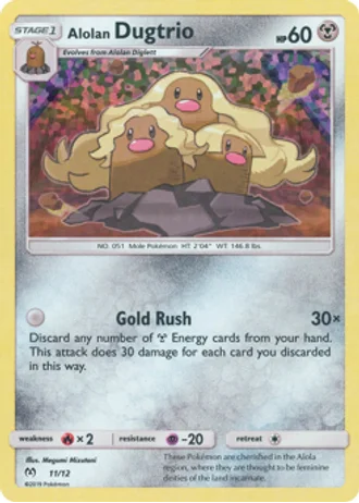Alolan Dugtrio #11 — McDonald's Collection 2019