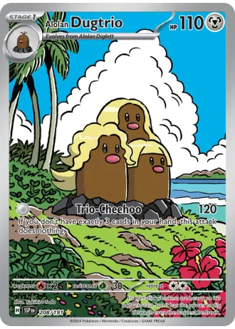 Alolan Dugtrio #208/191 — Surging Sparks