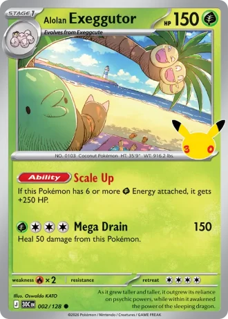 Alolan Exeggutor #002/128 — 30th Celebration
