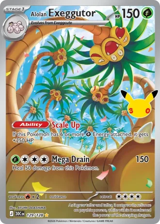 Alolan Exeggutor #129/128 — 30th Celebration