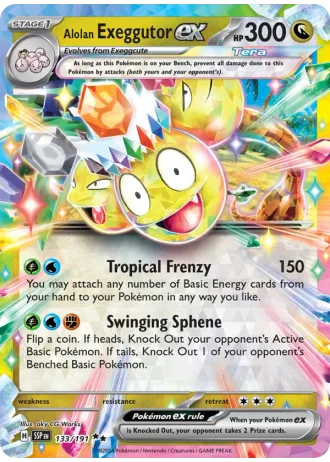 Alolan Exeggutor ex #133/191 — Surging Sparks