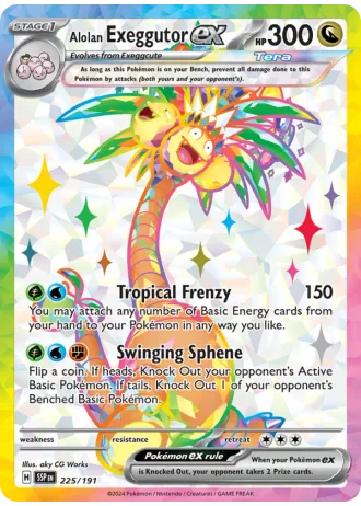 Alolan Exeggutor ex #225/191 — Surging Sparks