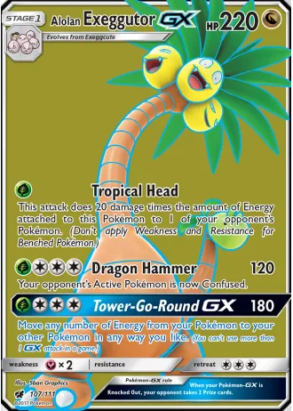 Alolan Exeggutor GX #107 — Crimson Invasion