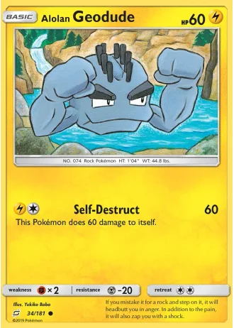 Alolan Geodude #34/181 — Team Up