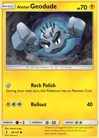 Alolan Geodude #40/145 — Guardians Rising