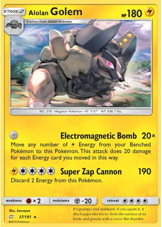 Alolan Golem #37/181 — Team Up