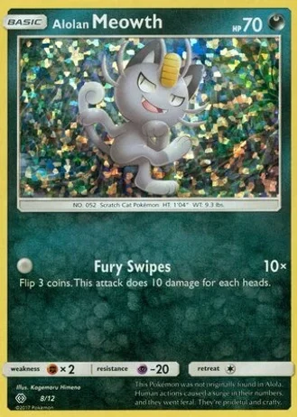 Alolan Meowth #8 — McDonald's Collection 2017